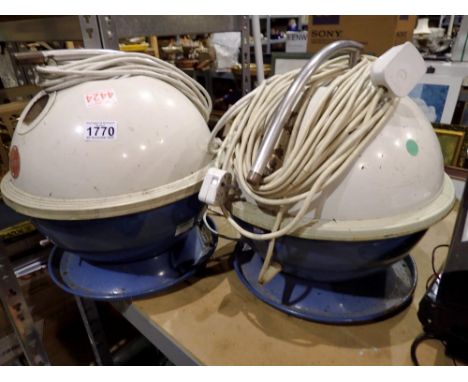 Two vintage Hoover products. All electrical items in this lot have been PAT tested for safety and have passed. This does not 