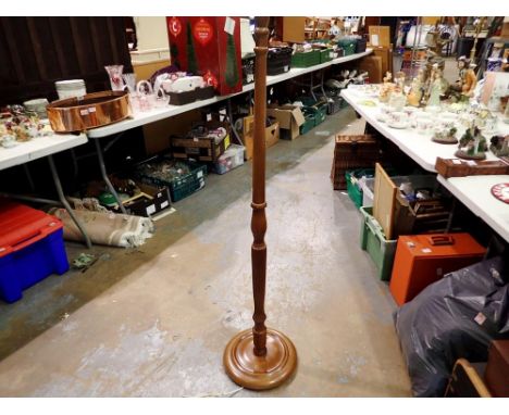 Walnut standard lamp. Not available for in-house P&amp;P 