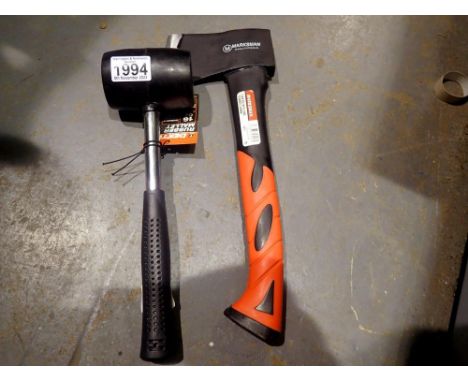 New rubber mallet and axe. Not available for in-house P&amp;P 
