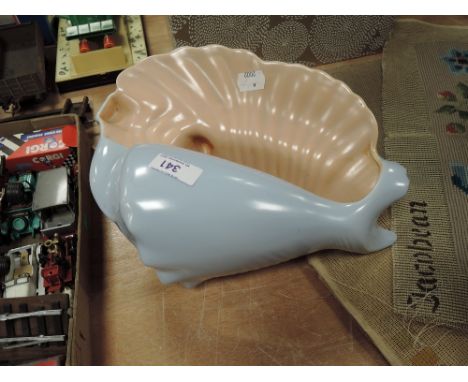 An early 20th century Poole pottery shell ornament