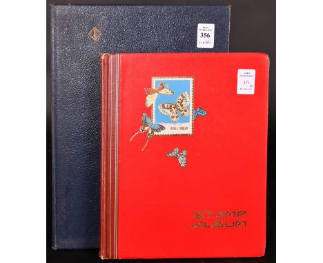 TWO STAMP ALBUMS "BRITISH COMMONWEALTH" and OTHERS. 20 pages.