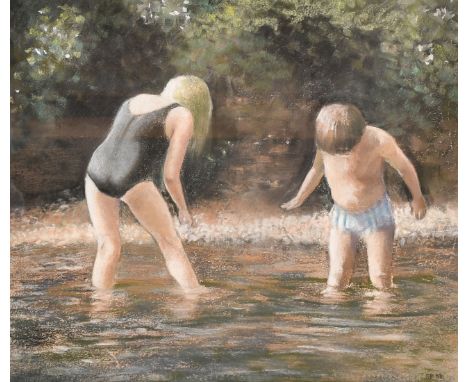 Sheelagh Popham, 'The Dragonfly Pool II', pastel signed with initials, 14" x 16" (36 x 41cm) along with another smaller by th