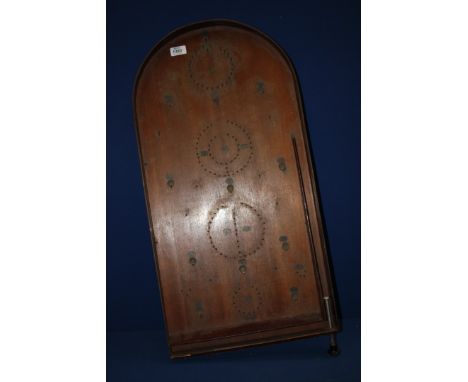 A large vintage wooden Bagatelle Board, a/f