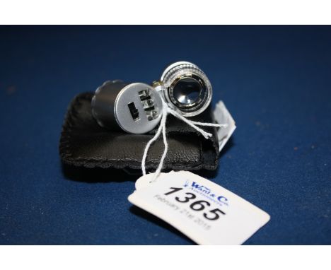 A Collector's Cased LED Illuminated 60X  Magnification Lens  & UV Lamp.