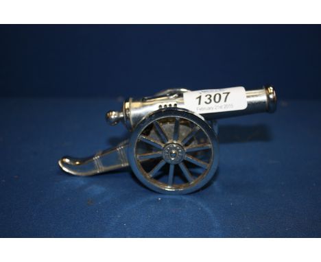 A Japanese Table Lighter in the form of a Cannon