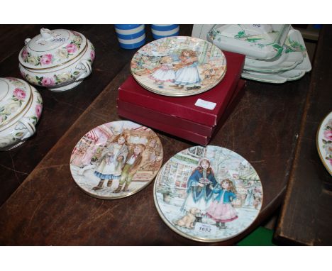 A set of Royal Worcester children's Plates, boxed