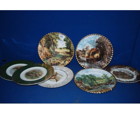 A quantity of Wall Plates including Constable, Game and Horse scenes