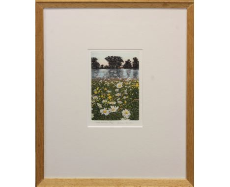 GRAHAM EVERNDEN (BRITISH, B.1947)   “Meadow Buttercups” , “White Daisies” , Each signed, inscribed and numbered 292/350, etch