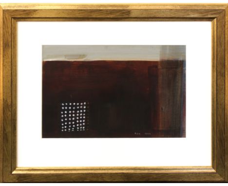 MOLLY E HARRIS (GUERNSEY, B.1946)   “The Tile” , Signed and dated 2000, acrylic, 25cm x 37.5cm ,