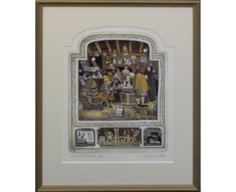 GRAHAM CLARKE (BRITISH, B.1941)   “Mermaid Taverners” , Signed, inscribed and numbered 8/300, etching, 39.5cm x 31cm with an 