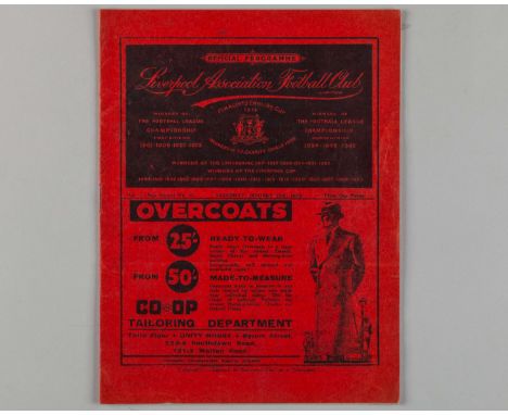 Liverpool v. Arsenal F.A.Cup 4th round home match programme, 25th January 1936