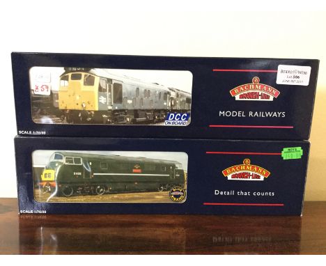 Two boxed Bachmann Scale 1:76/00 locos 32-051, 32-325DC.