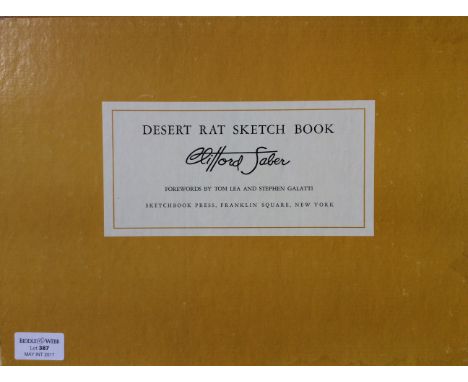 A first edition hard back book 'Desert Rat Sketch Book', written and illustrated, on-the-spot in full colour by Clifford Sabe