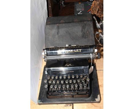 Bar-Let typewriter, cased.