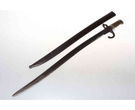 French Army bayonet and scabbard.