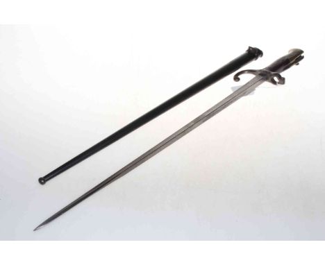 French Army bayonet and scabbard.