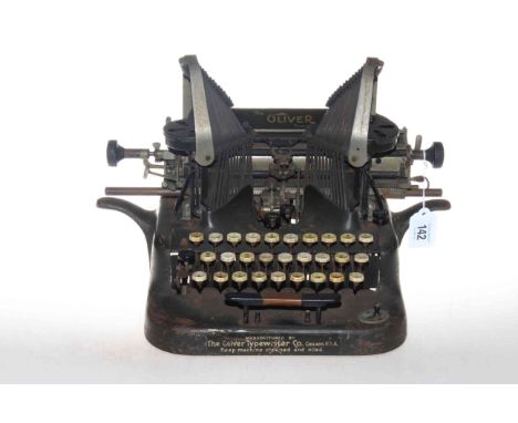 Oliver No.5 batwing typewriter.
