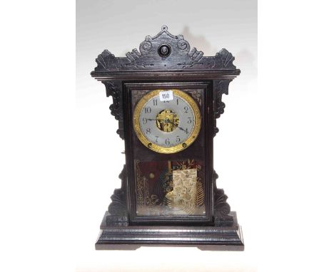 American gingerbread mantel clock.