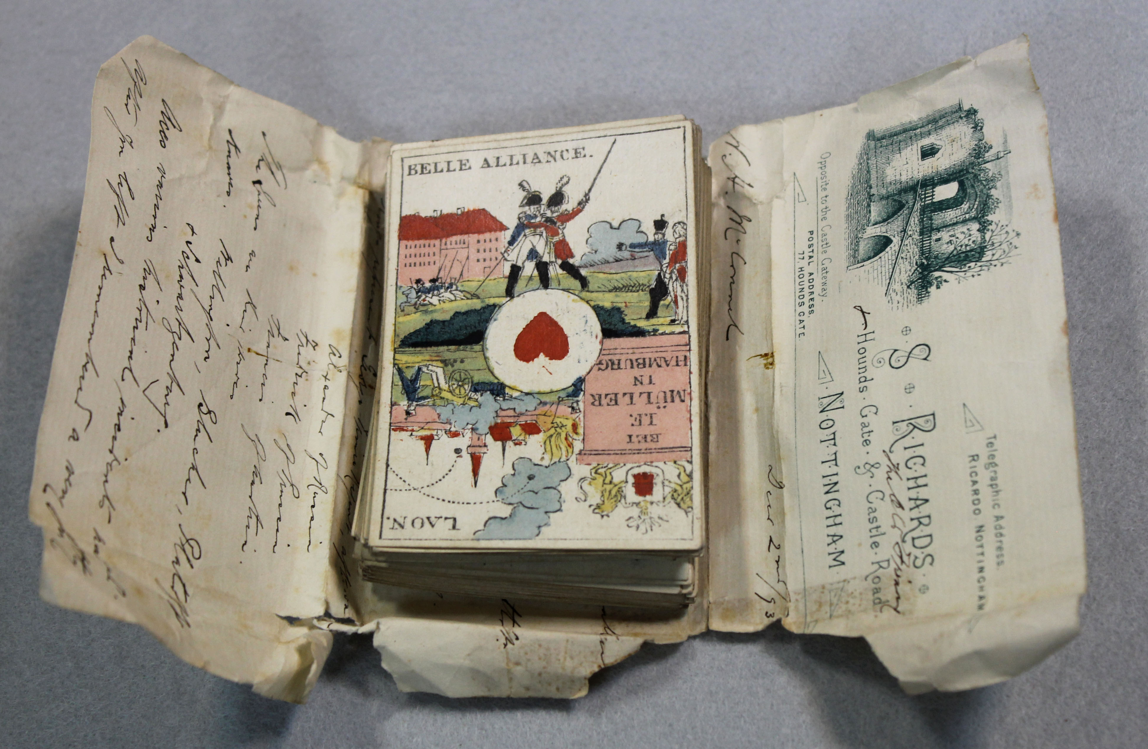 A set of 19th century German playing cards by Müller of Hamburg, in