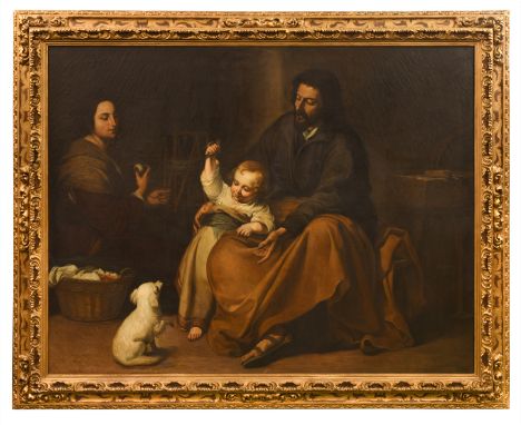 'The Holy Family with a Little Bird' oil on canvas 143 x 186cmFootnote: The original composition painted circa 1650 by Murill