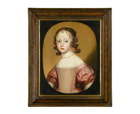 Portrait of a young girl, said to be Princess Elizabeth Stuart (1635-1650), painted whilst imprisoned at Carisbrooke Castle, 