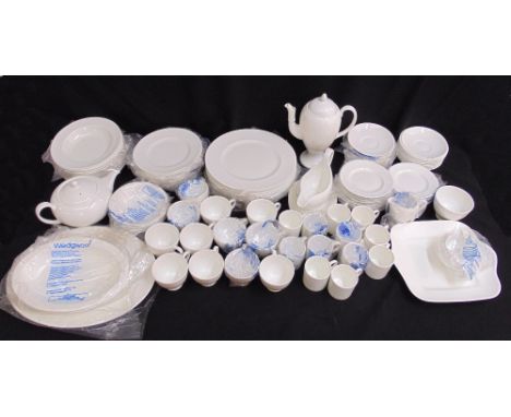 Wedgwood white dinner and tea service to include plates, bowls, cups and saucers (118)