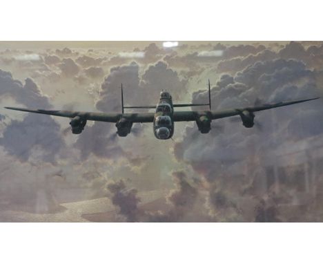 Gerald Coulson (b. 1926): large colour print, outbound, 54 x 72 cm. Not available for in-house P&amp;P, contact Paul O'Hea at