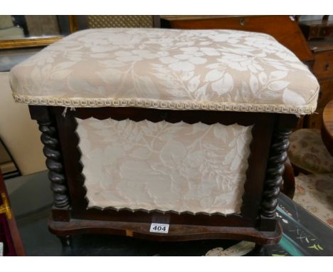 Mahogany piano stool 