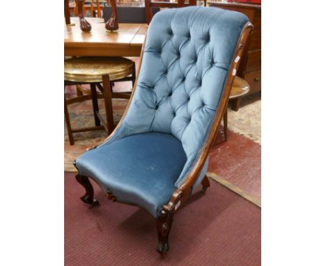 Victorian button back nursing chair 