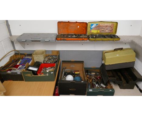 Large collection of tools and tool boxes 