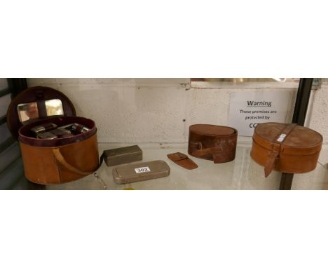 Collection of vintage men's grooming kits 