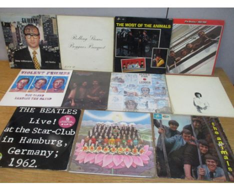 Mixed records to include the Beatles, rolling stones and others 