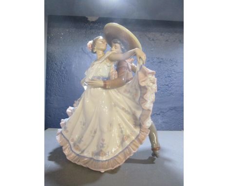 A Lladro porcelain figure group of Mexican dancers, impressed model number 5415 to base, 30cm highLocation: 5:1 