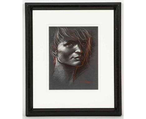 FRANK MCFADDEN,
PORTRAIT OF GIRL
pastel on paper, signed
30.5cm x 24cm
Mounted, framed and under glass



