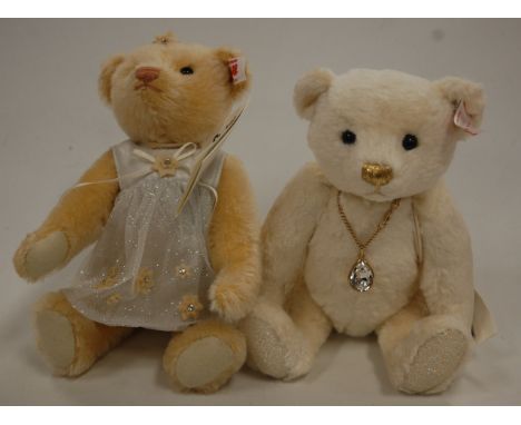 A modern Steiff teddy-bear Little Starlet, in blond mohair, with button to ear and card label, having jointed body, limited e