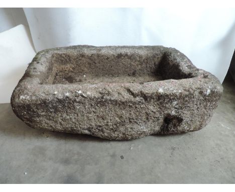 Dartmoor Granite Trough - 20” Wide x 33” Long x 12” High 