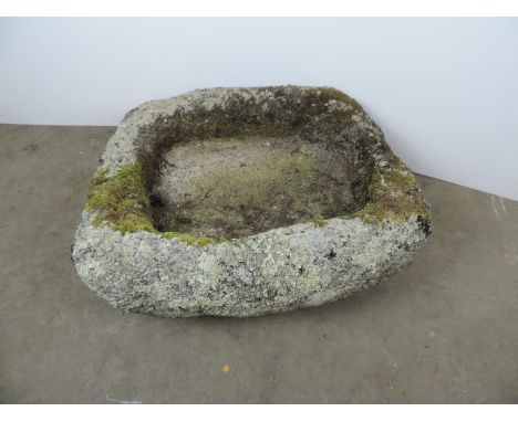 Dartmoor Granite Trough - 21x 18x 9" High 