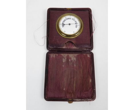 Cased Travelling Barometer 