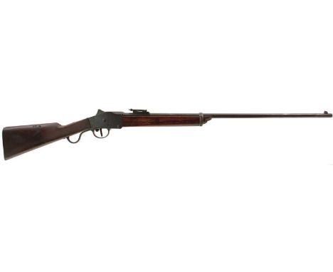 AN OBSOLETE CALIBRE 8MM STEYR FALLING BLOCK BOER GUIDES RIFLE, 30.5inch sighted barrel fitted with ramp and ladder rear sight