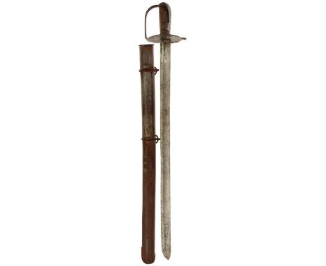 A 1796 PATTERN HEAVY CAVALRY TROOPER'S SWORD, 76.5cm shortened blade by Reddel &amp; Bate, with crowned 5 Inspector's stamp, 