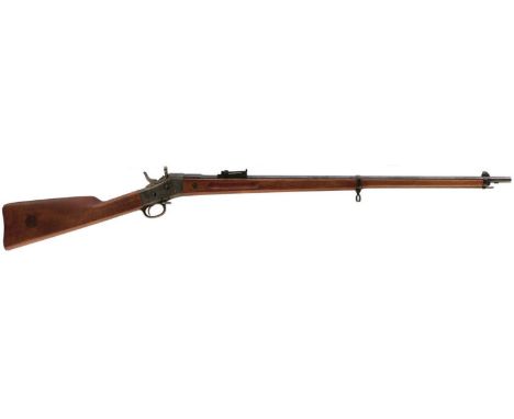 AN 8 X 58MM R OBSOLETE CALIBRE SWEDISH MODEL 1867-89 SERVICE RIFLE BY HUSQVARNA, 33.1inch sighted blued barrel fitted with ra