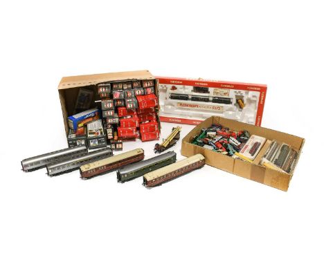 Fleischmann N Gauge 9372 Passenger Set with 2-6-0T DB locomotive and three coaches (lacks track and other parts) 7232 Bo-Bo D