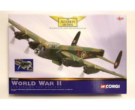 Corgi Aviation Archive AA32608 1:72 Scale Avro Lancaster MkIII Wing Commander Guy Gibson 617 Squadron The Dambusters (E box E