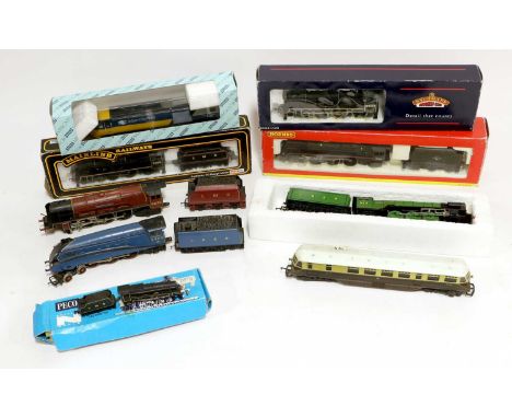 Various OO Gauge Locomotives Liliput A H Peppercorn (in white card box); Bachmann Neptune (in unlabelled box); Mainline Lord 