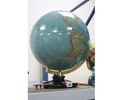 A DUPLEX GLOBE LAMP