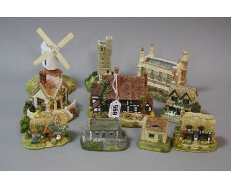 TEN LILLIPUT LANE SCULPTURES, to include 'Crown Inn', 'Country Hamper' (Lamplight Village), 'Candle Light Cottage' (Illuminat