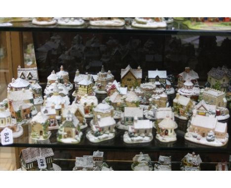 THIRTY FOUR LILLIPUT LANE SCULPTURES FROM SNOWED CHRISTMAS COLLECTION, to include 'Winter At Brampton Moot Hall', L3415a, 'Ch