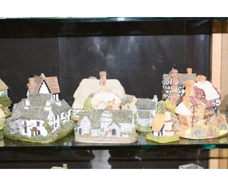 NINE LILLIPUT LANE SCULPTURES, to include 'Three Feathers', 'Tudor Court', 'Thatchers Rest', 'Tanglewood Lodge', 'Troutbeck F