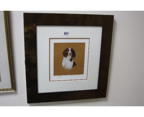 DEBBIE GILLINGHAM, Spaniel, signed Limited Edition print, No.189/495 with blind stamp, approximately 20.5cm x 18.5cm