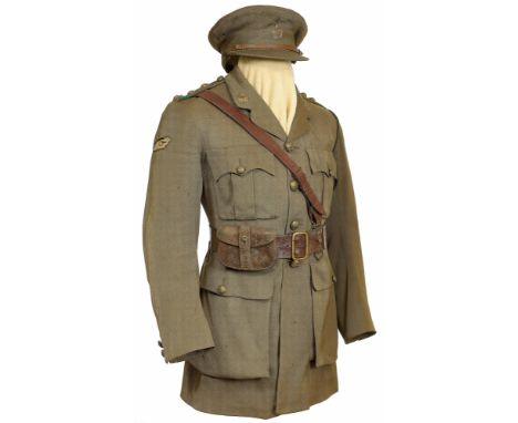 WW1 Tank Corps Officer’s Attributed Uniform.This uniform is attributed to Captain Reginald Frank Shaw MBE, who was one of the